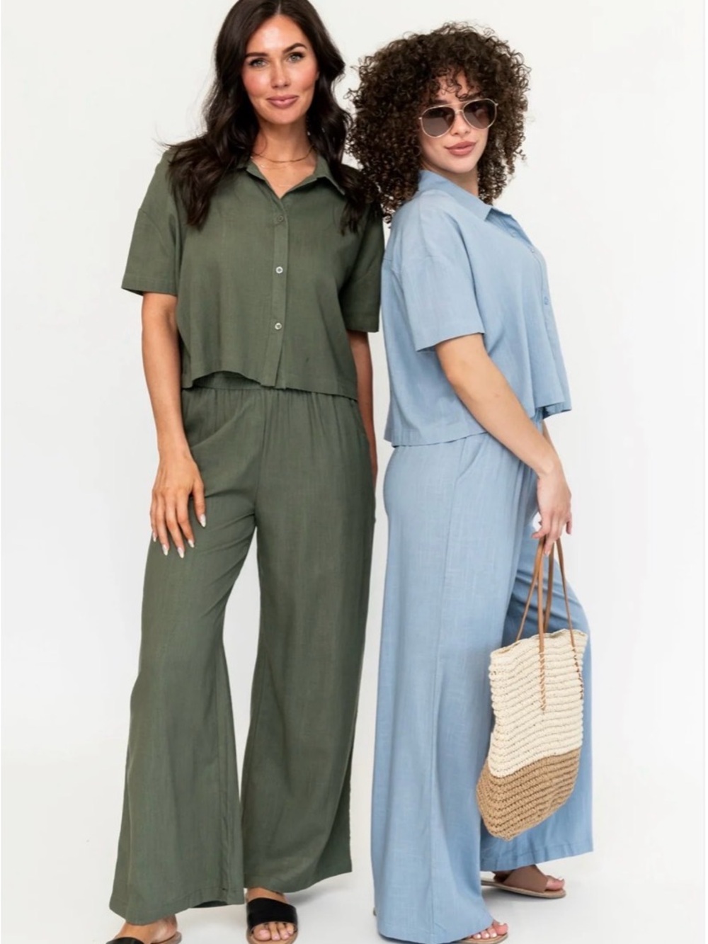 Holley Girl-Gabbie Linen Pant in Natural-New
